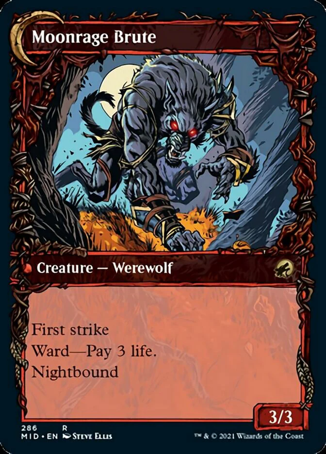 Brutal Cathar // Moonrage Brute (Showcase Equinox) [Innistrad: Midnight Hunt] - Image 2