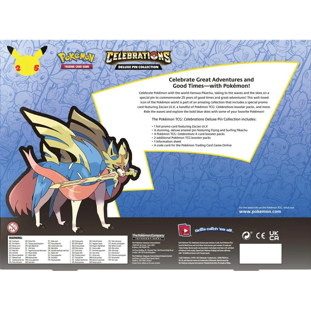 Celebrations: 25th Anniversary - Deluxe Pin Collection (Zacian LV. X) - Image 2