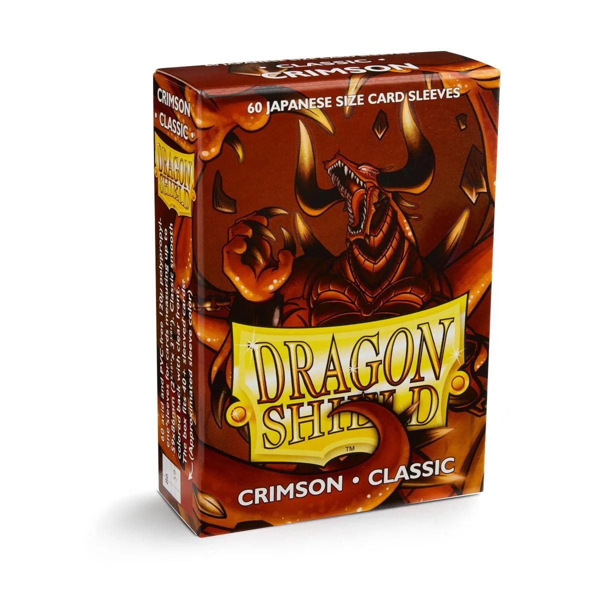 Dragon Shield: Japanese Size 60ct Sleeves - Crimson (Classic) - Image 3