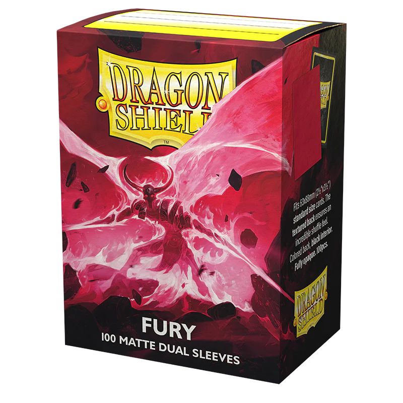 Dragon Shield: Standard 100ct Sleeves - Fury (Dual Matte) - Image 2