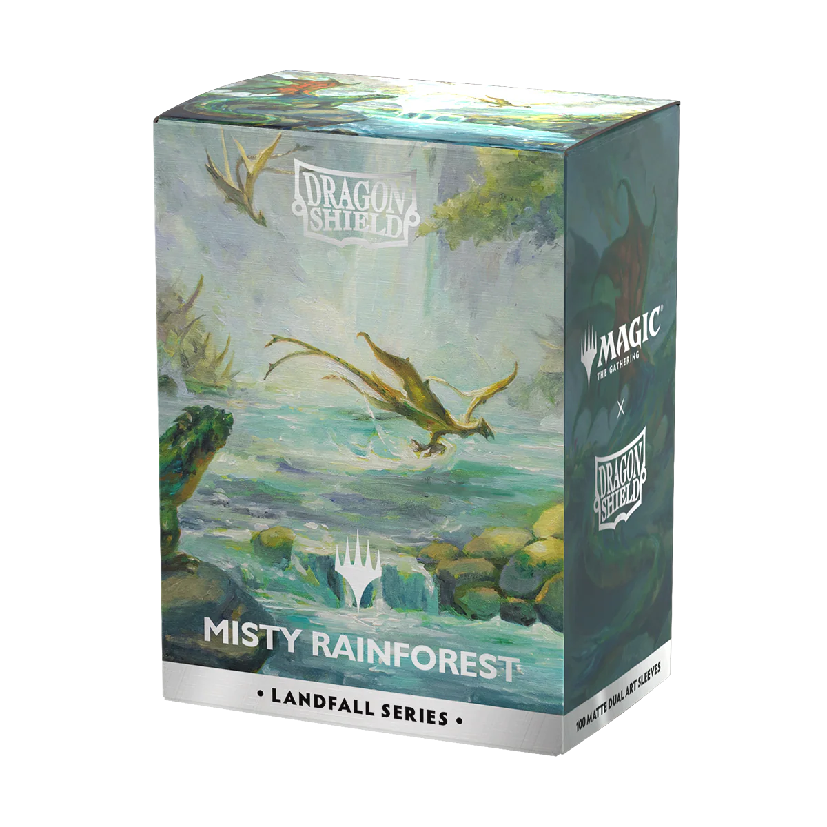 Dragon Shield: Standard 100ct Sleeves - Landfall Series - Misty Rainforest (Dual Matte)