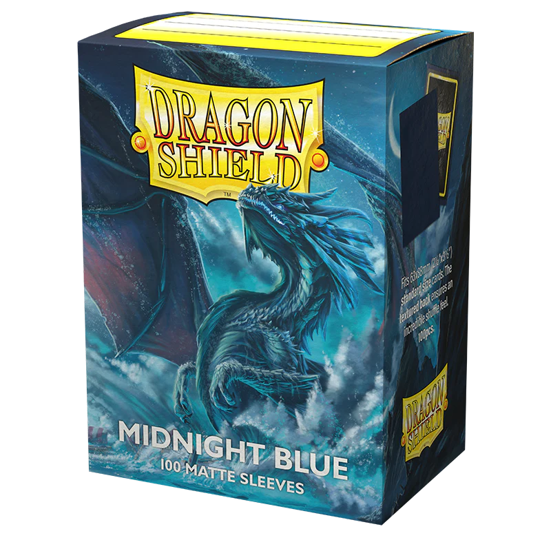 Dragon Shield: Standard 100ct Sleeves - Midnight Blue (Matte)