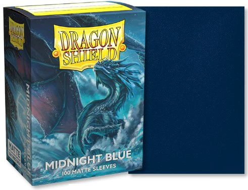 Dragon Shield: Standard 100ct Sleeves - Midnight Blue (Matte) - Image 2