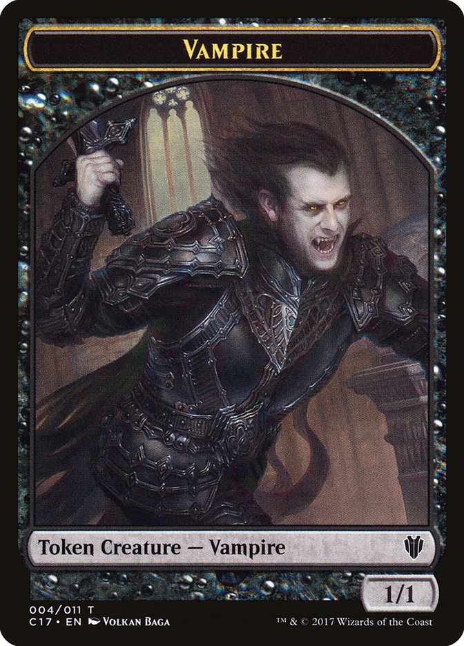 Eldrazi Spawn // Vampire Double-Sided Token [Commander 2017 Tokens] - Image 2