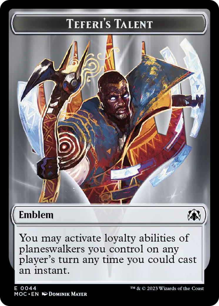 Elemental (9) // Teferi's Talent Emblem Double-Sided Token [March of the Machine Tokens] - Image 2