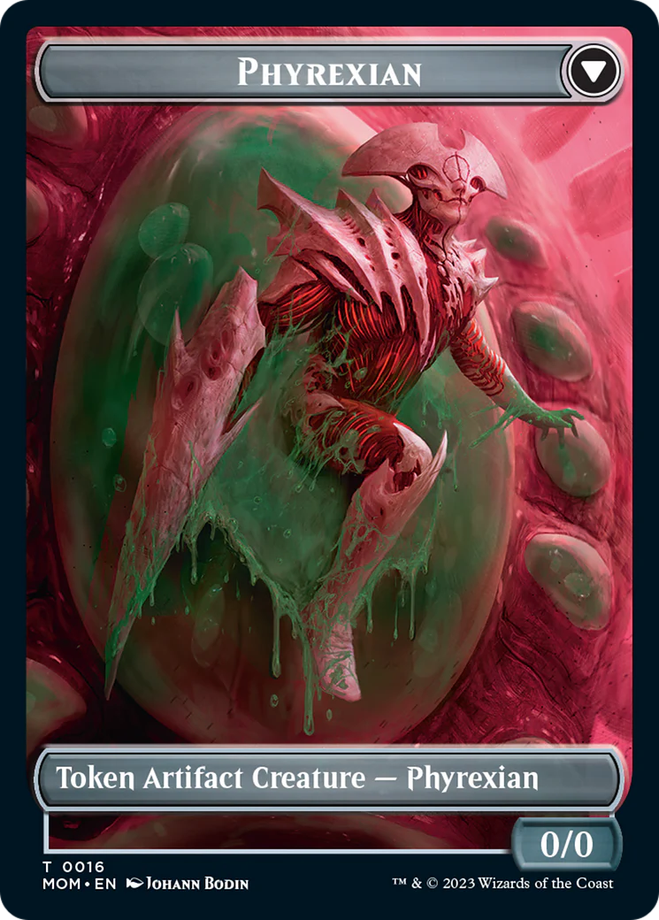 Incubator // Phyrexian (16) Double-Sided Token [March of the Machine Tokens] - Image 2