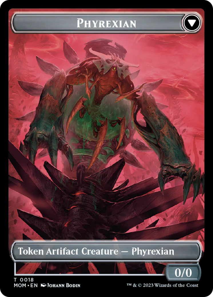 Incubator // Phyrexian (18) Double-Sided Token [March of the Machine Tokens] - Image 2