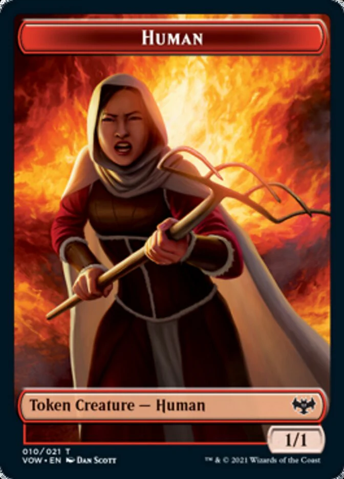 Insect // Human (010) Double-Sided Token [Innistrad: Crimson Vow Tokens] - Image 2