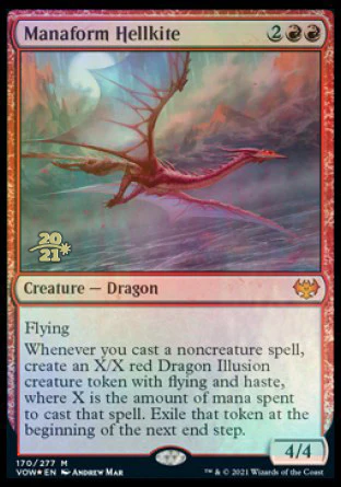 Manaform Hellkite [Innistrad: Crimson Vow Prerelease Promos]