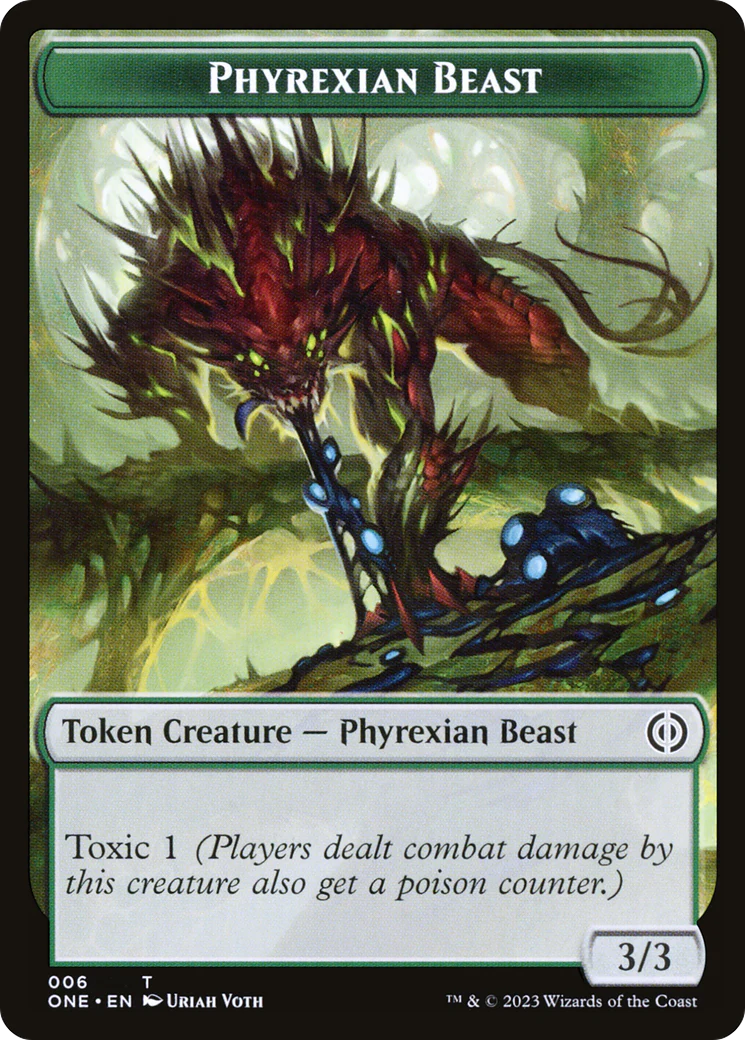 Phyrexian Beast Token [Phyrexia: All Will Be One Tokens] - Image 2