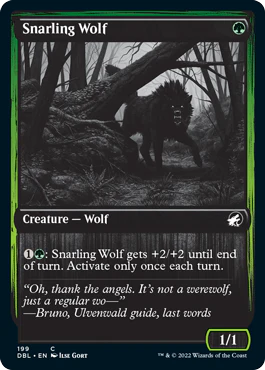 Snarling Wolf (199) [Innistrad: Double Feature]