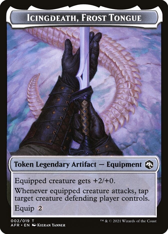 Spider // Icingdeath, Frost Tongue Double-Sided Token [Dungeons & Dragons: Adventures in the Forgotten Realms Tokens] - Image 2