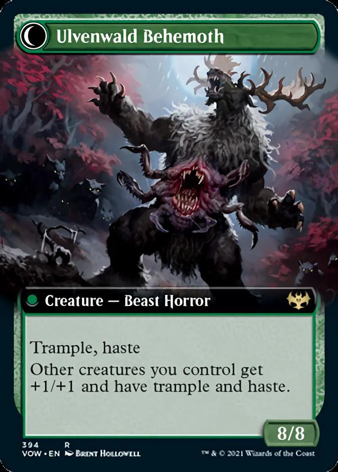 Ulvenwald Oddity // Ulvenwald Behemoth (Extended Art) [Innistrad: Crimson Vow] - Image 2
