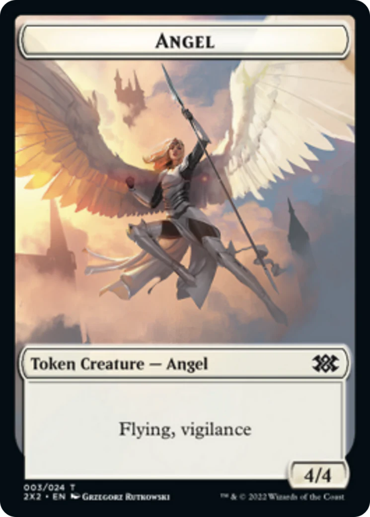 Zombie // Angel Double-Sided Token [Double Masters 2022 Tokens] - Image 2