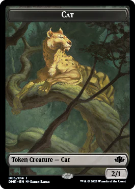 Zombie // Cat (003) Double-Sided Token [Dominaria Remastered Tokens] - Image 2